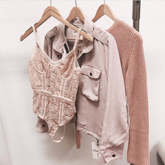 Tops - Nude Lace Bodysuit